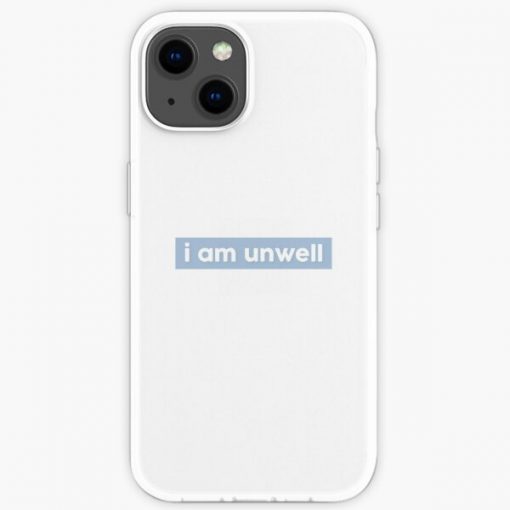 i am unwell block sticker // call her daddy - baby blue iPhone Soft Case RB0701 product Offical Call Her Daddy1 Merch