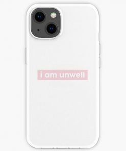 i am unwell block sticker // call her daddy - baby pink iPhone Soft Case RB0701 product Offical Call Her Daddy1 Merch