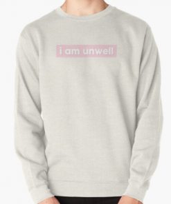 i am unwell block sticker // call her daddy - baby pink Pullover Sweatshirt RB0701 product Offical Call Her Daddy1 Merch